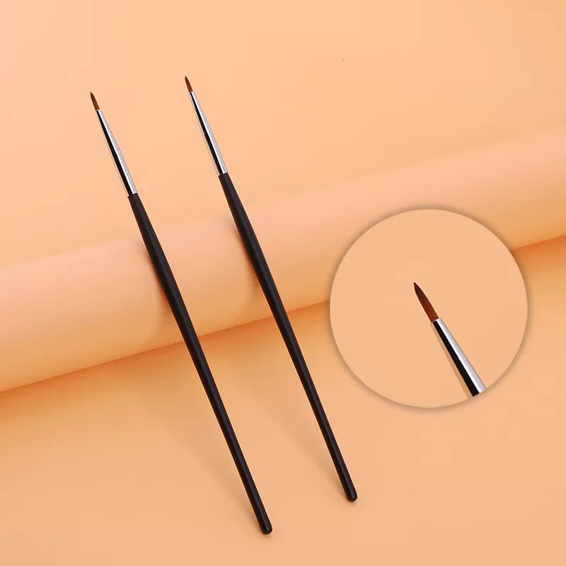 Lucky-Girls 2pc Fine Eyeliner Brush Liquid Gel Eyeliner Makeup Brush Precision Thin Long Eyeliner Brush Professional Liner Brush