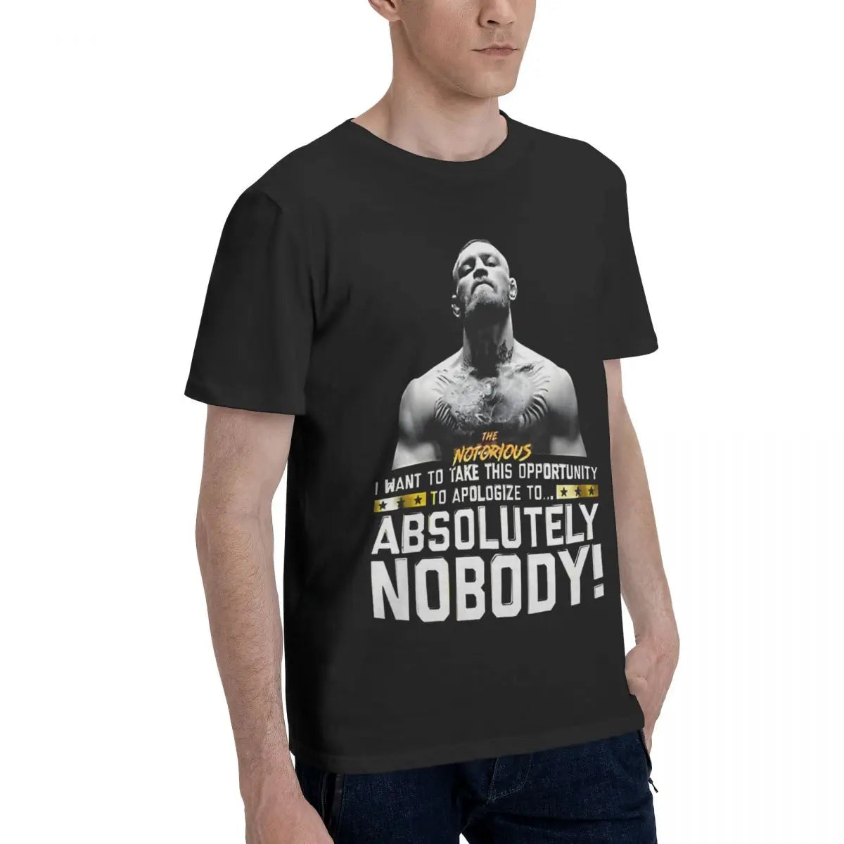 The Notorious Conor Mcgregor T-Shirts for Men U-UFCs Fashion Cotton Tees Round Neck Short Sleeve T Shirt Gift Idea Clothes