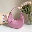 Korean Version of the Leather Women's Bag Crescent Bag Hundred Niche Half-round Moon Bag Crescent Handbag Cowhide Shoulder Armpi