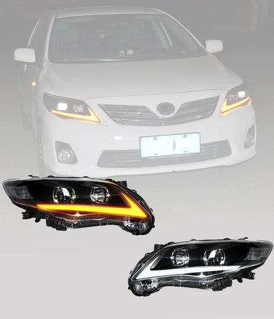 Car Headlight  LED Front Lamp With DRL+Turn Signal For Toyota Corolla LED Headlight 2011 2012 2013