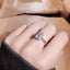 925 Stamp New Four-claw White Zircon Ring Female Proposal Engagement Party Wedding Jewelry Ring Wholesale