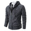 Autumn And Winter New Jersey Men's Casual Sports Coat Solid Color Stand Collar Wweater Grab Fleece Warm Zipper Cardigan