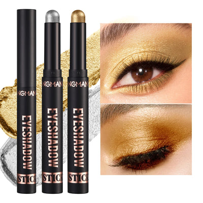 8 Colors Glitter Eyeshadow Lipstick Pencil Stick Waterproof Pearl Lying Silkworm Eye Shadow Lasting Eyeshadow Makeup Cosmetics