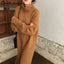 Chic Soft Cashmere Dress Women Winter Autumn Tall Neck Oversized Long Woolen Dress Vestido Ladies Long-sleeve Knitwear