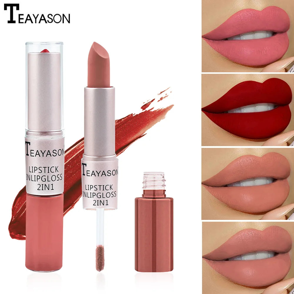 12 Colors Lipstick Matte Waterproof Velvet Lipstick Lip Gloss Long Lasting Moisture Cosmetic Lipstick Red Lip Cosmetics Beauty