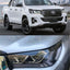 For 2015--2020 Toyota HILUX REVO modified LED day running lights, headlights Headlights Assembly Pair Sequential Turn Signal