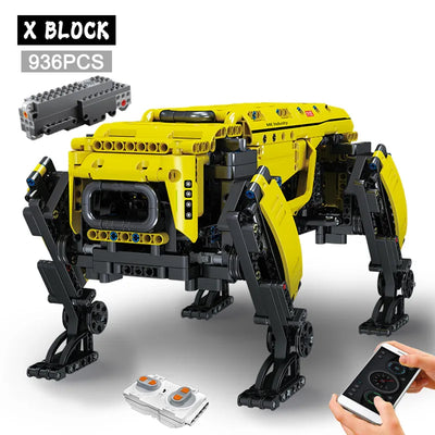 Technical Robot Toys The RC Motorized Boston Dynamics Big Dog Model AlphaDog Building Blocks Bricks Toys for Kid Christmas Gifts