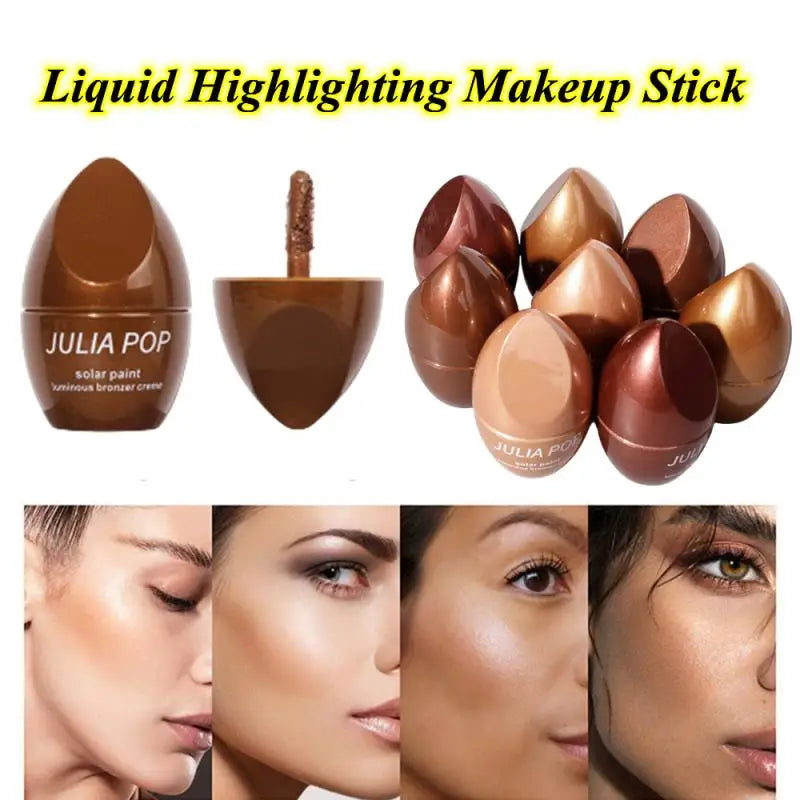 Liquid Highlighter Bronzers Natural Stereo Face Contouring Stick Light Smooth High-gloss Shaping Deepens Contour Makeup Cosmetic