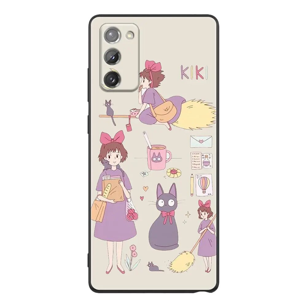 Chihiro Anime No Face Spirited Away Studio Ghibli Case for Samsung Note 20 Ultra 5G 8 9 10 Galaxy M22 M30s M32 M52 M62 F62 Cover