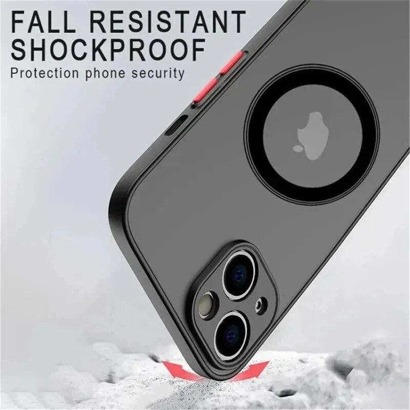 Luxury Magnetic For Magsafe Wireless Charge Phone Case For iPhone 14 13 12 11 Pro Max Mini 14Plus X XR XS Shockproof Armor Cover