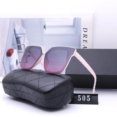 Polarized Personality Fashion Square Sunglasses Cat Eye Large Frame Travel Sunglasses AAA Fashion Designer Glasses UV400