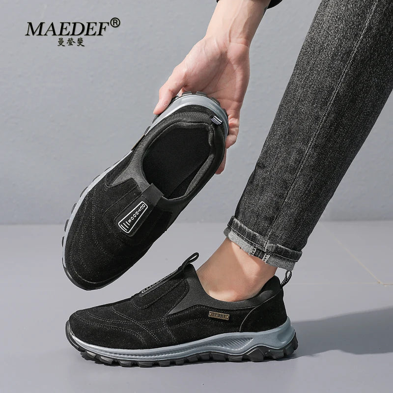 MAEDEF Men Shoes Casual Walking Shoes Men Spring Autumn Outdoor Sports Shoe Man Comfortable Hiking Shoes Non Slip Male Sneakers