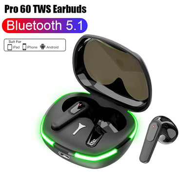 Original Air Pro 60 TWS Fone Bluetooth Headphones Touch Control Earbuds with Mic Wireless Bluetooth Headset Wireless Earphones