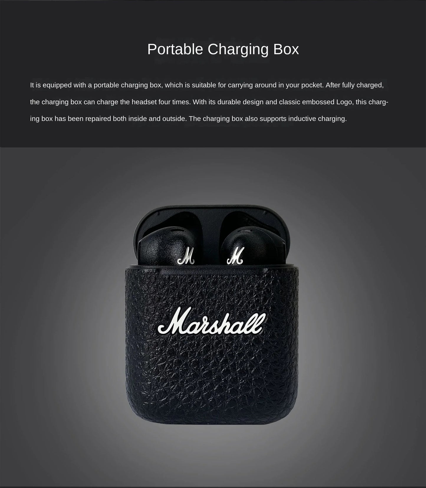 Marshall Minor III True Wireless In-Ear Headphones Marshall Wireless Bluetooth 5.1 Headset Hi-Fi Subwoofer Music Earphones