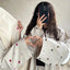 Coat Female Muslim Middle Eastern Fashion Heart Embroidery Elegant Cardigan Robe Versatile Autumn Winter Simple Outwear