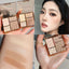 Matte Highlighter Palette Face Shading Grooming Powder Makeup 3D Nose Contouring Glow Brighten Contour Shimmer Powder Cosmetic