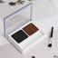 Double Color Matte Eyebrow Powder Waterproof Makeup Palette Eyebrow Stamp Powder Eye Brow Enhancers Shadow Make Up Brow Powder