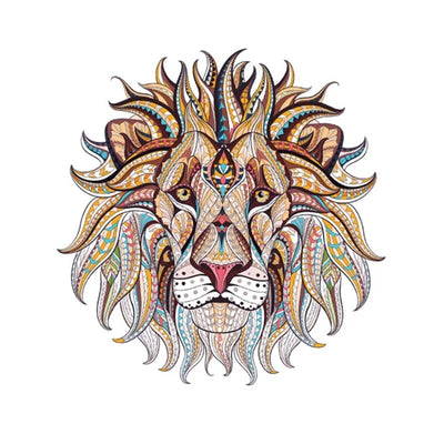 Lion Head Iron On Patches for DIY, Heat Transfer Clothes, T-Shirt Thermal Stickers, Decoration Printing, Fashion, New