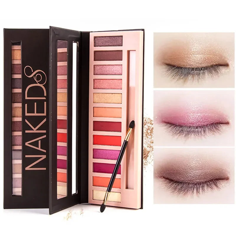 12 Colors Eyeshadow Palette Brush Set Free Shipping Matte Blush Makeup products Women Cosmetics Korean beauty health