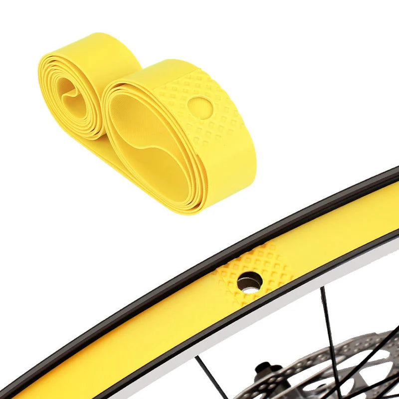 2Pcs Bicycle Inner Tube Anti-puncture Tyre Pad PVC Tyre Liner Protector For 700C 26 27.5 29 Inch MTB Reverse Sticker Tyre Pads