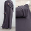 Autumn Rib Knit Abaya for Women Muslim Winter Clothes Casual Long Hijab Dress Islamic Dubai Turkey Outfit Ramadan Eid Kaftan