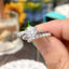 New 3Pcs Fashion Set Rings for Women Luxury Inlay Brilliant Cubic Zirconia Wedding Engagement Party Female Rings Jewelry Gifts