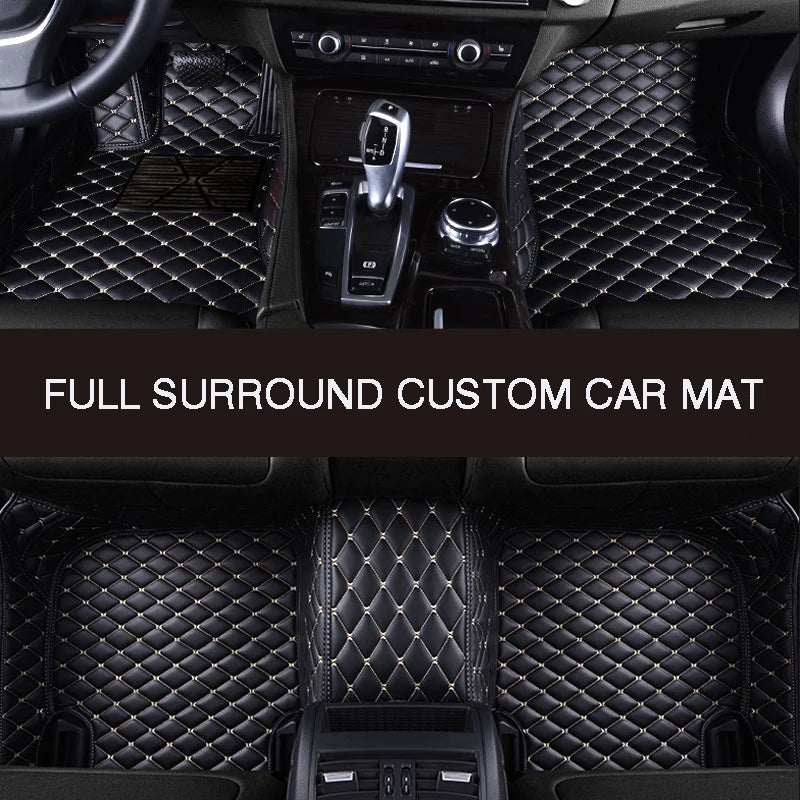 Full Surround Custom Leather Car Floor Mat For HONDA Accord City Civic CRV CRZ Elysion Fit Jade Jazz Insight Odyssey Auto Parts