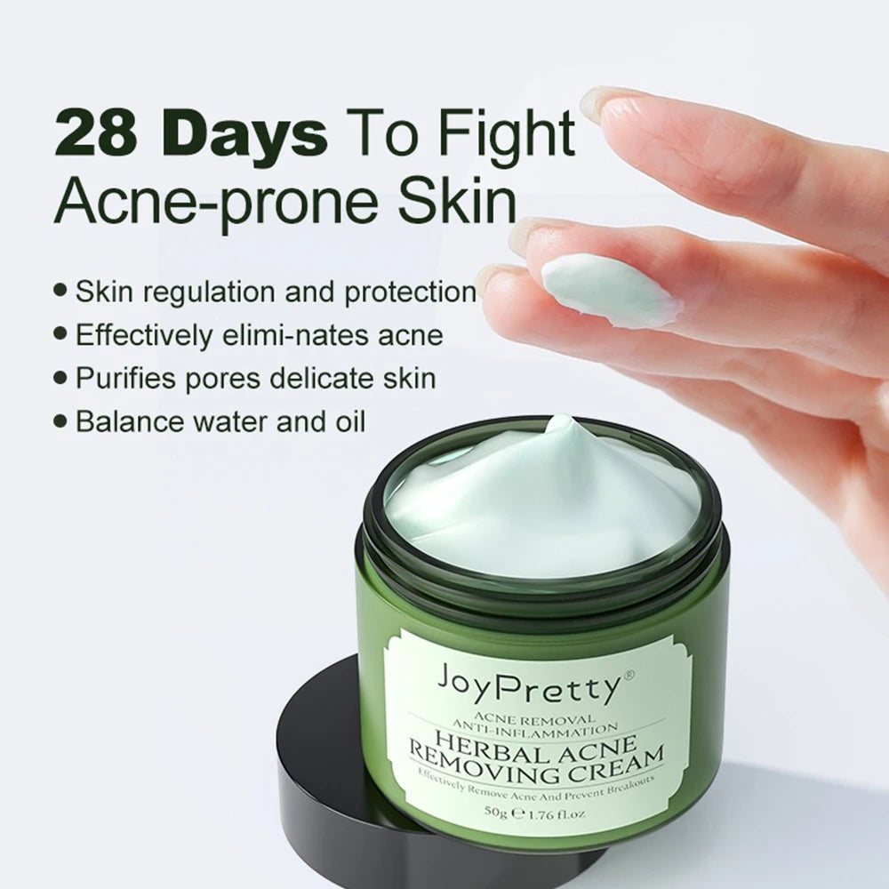 Herbal Acne Face Cream Pimple Marks Removal Oil Control Moisturizing Pockmark Smooth Facial Creams Skin Care Products JoyPretty