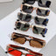 2023 New Fashion Modern Square Sunglasses Women Vintage Metal Punk Sun Glasses Men Hip Hop Shades Female Show Oculos Feminino