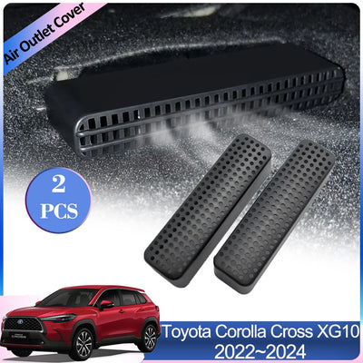 For Toyota Corolla Cross XG10 2022 2023 2024 Air Outlet Covers Conditioner Vent Under Rear Seat Ventilation Interior Accessories