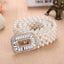 2024 Elegant Women's Pearl Belt Elastic Buckle Pearl Chain Belt Women's Daily Versatile Dress Pearl Elastic Belt Women's