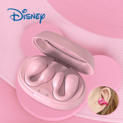 Disney Cute Mickey Minnie Ear Clip Earbuds TWS Bluetooth 5.3 HD Call Earphones Gaming Low Latency Ear Bone Conduction Headphones