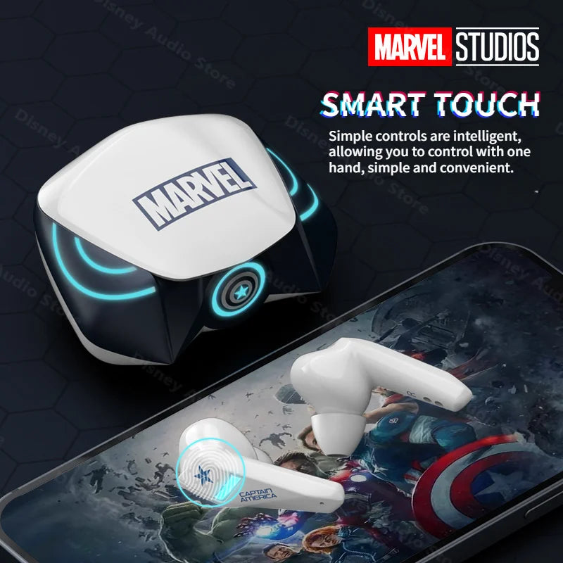 Disney Marvel Spiderman Gaming Earbuds Low Latency TWS Headphones HIFI Sound eSports Bluetooth 5.0 Wireless Gamer Earphones