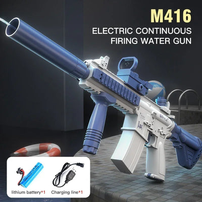 New M416 Electric Water Gun Boys Girls Fully Automatic Beach Shooting Toy Summer Gift