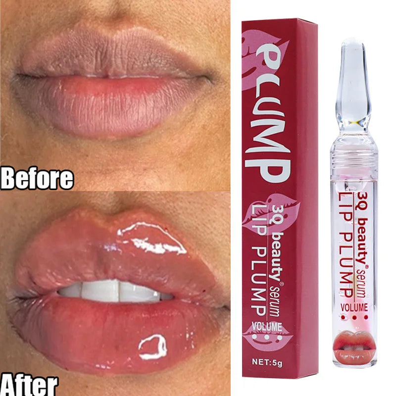 Instant Lip Plump Serum Volumising Essential Oil Reduce Fine Lines Gloss Increase Elasticity Moisturizing Lighten Sexy Lip Care