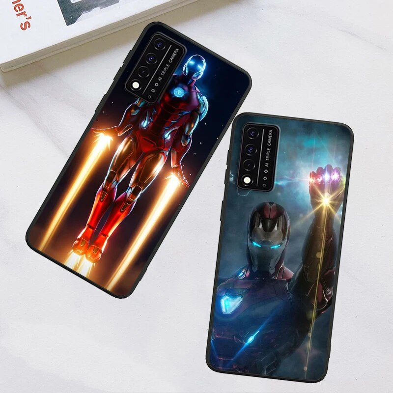 Marvel Iron Man Mech For T-Mobile REVVL V+ 5G 4 REVVL V Plus 5G 4+ Black Phone Case Shockproof Soft Silicone Cover Capa