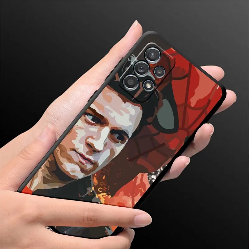 Doctor Strange Iron Man Art Phone Luxury Case for Samsung Galaxy A24 4G A13 A22 A52 A33 A54 5G A73 A34 A14 A12 A21s Black Cover