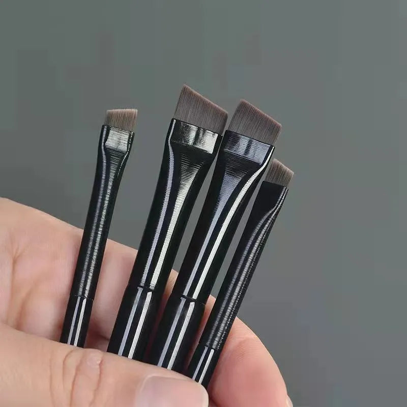 New 2 pieces/set eyebrow contour brush eyebrow eyeliner brush portable small angle eyebrow brush female makeup tool