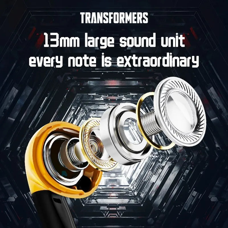 Transformers MG-C03 TWS Wireless Bluetooth 5.3 Earphones HiFi Sound Low Latency Headphones Gaming Music Dual Mode Headset Earbud