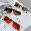 2023 New Fashion Modern Square Sunglasses Women Vintage Metal Punk Sun Glasses Men Hip Hop Shades Female Show Oculos Feminino