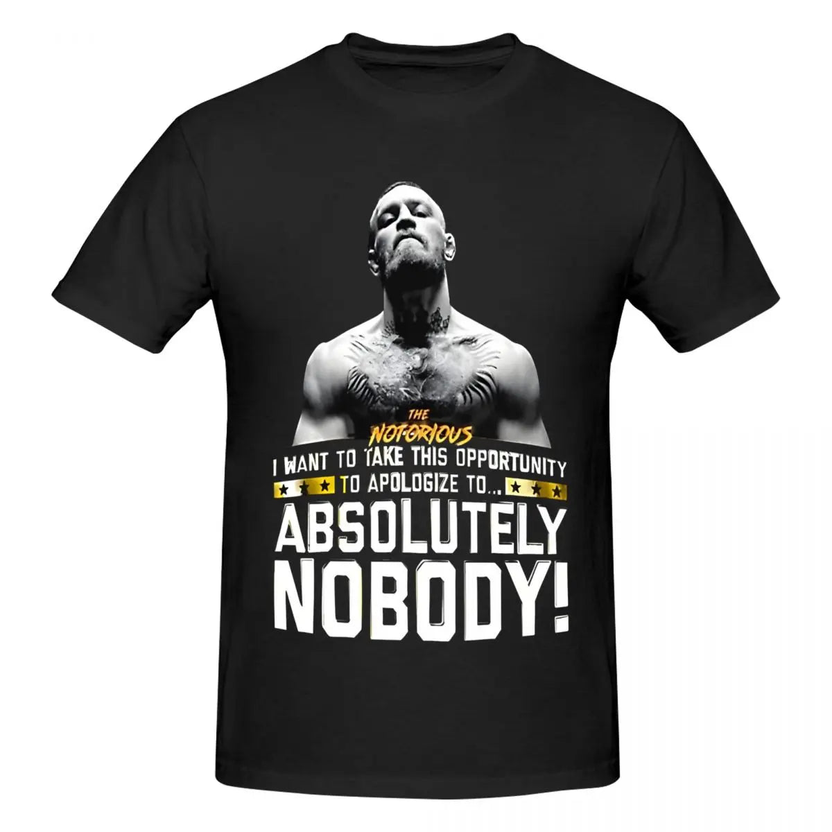 The Notorious Conor Mcgregor T-Shirts for Men U-UFCs Fashion Cotton Tees Round Neck Short Sleeve T Shirt Gift Idea Clothes