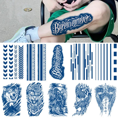 Waterproof Tattoo Sticker Personalised Animal Tattoo Lasting 15 Days Juice Tattoo Arm Calf Sticker