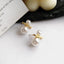 Korean Fashion Elegant Big Small Pearl Design Stud Earrings For Women Exquisite Pearl Metal Earrings Daily Party Jewelry Gifts