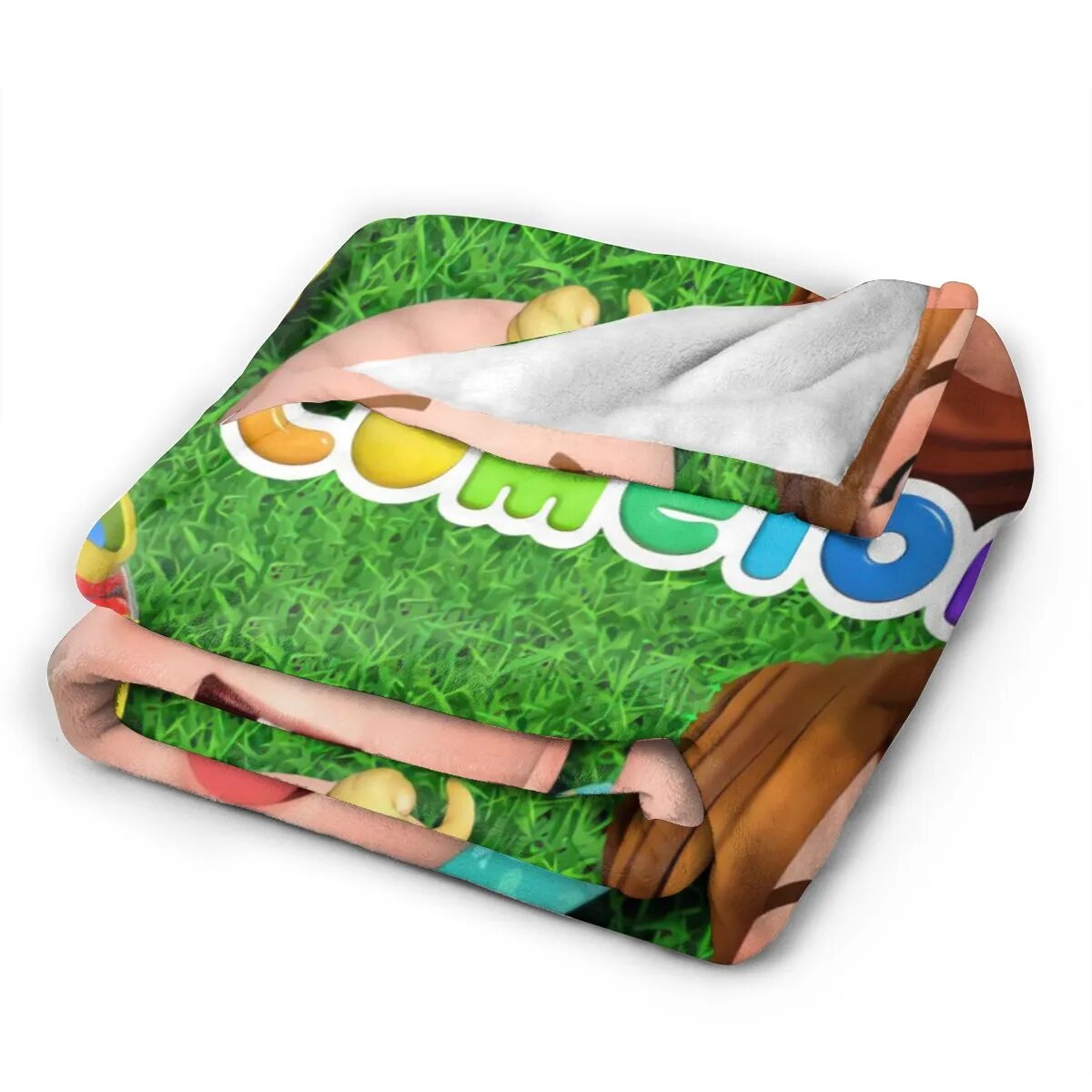 5D-Printed Blanket Cocomelons Flannel Blanket Bed Throw Soft Cartoon Printed Bedspread Bedspread Sofa Gift-00