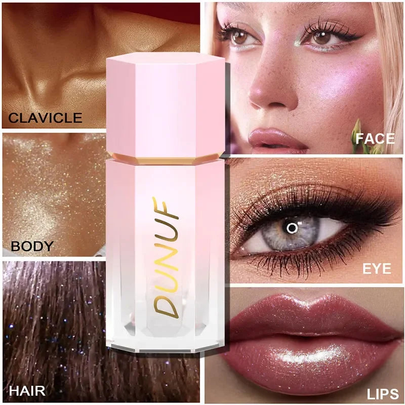 Makeup Products Makeups Glitter Liquid Highlight Wand Brightening Body Highlighter Sponge Stick Waterproof Lasting Gold