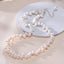 Natural Freshwater Pearls Irregular Interlaced Pearl Necklace S925 Sterling Silver Chain Elegant Fashion Jewelry Gifts for Women