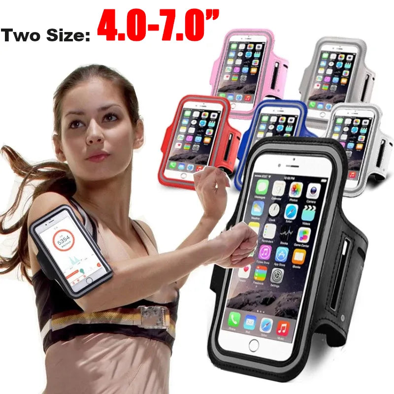 4.0-7.0 inch Arm Band Bag Men Women Universal for Mobile Phone Arms Band Phone Case Sweat proof Sports Smartphone Accessories