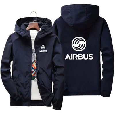 2024 New Autumn Men's AIRBUS AVIATION Flight Windbreaker Jacket Hooded Coat Thin Hoodies Coat Pilot Clothing 7XL