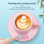 Portable One-Key Hot and Cold Cup Coaster Mini Cooling Heating Coaster Warm Milk Coffee Tea Artifact Fast Cooling Drink Cup Mat