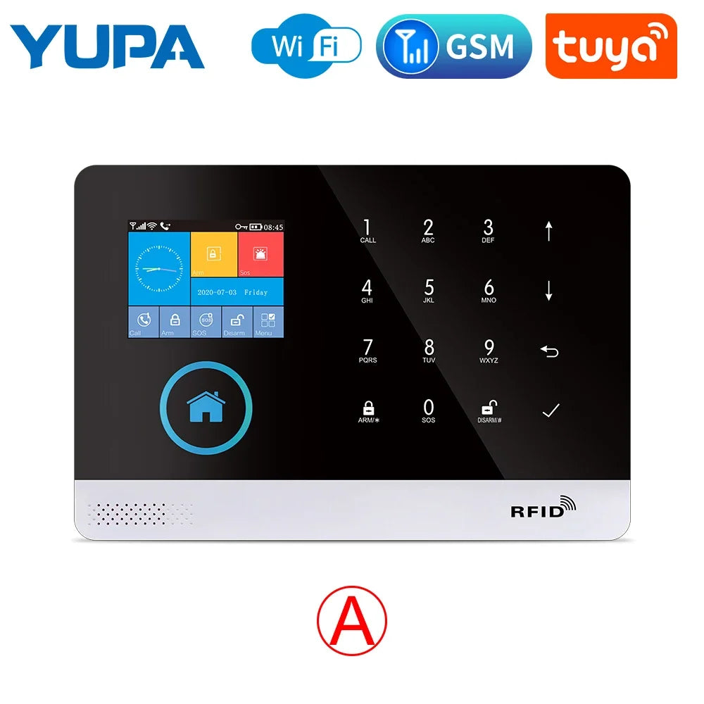 GSM Home Alarm System With WiFi Wireless Motion Sensor Detector Burglar Alarm Garden Home Alarm Alarmas De Seguridad Para Casa